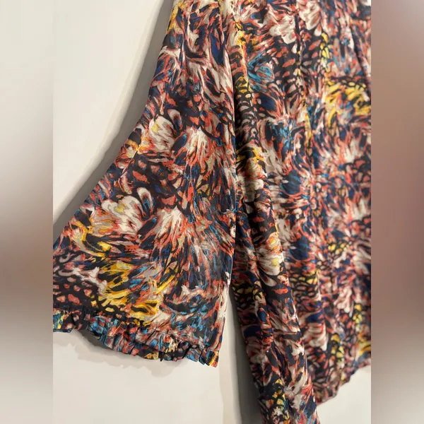 Love, Fire Multicolor Abstract Dress - Image 3