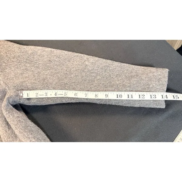 Vintage Soda-Set Fashions Gray Wool Overcoat Union Made Mid Century Coat Wool - Image 13
