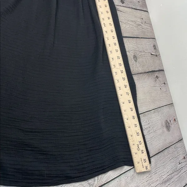 Old Navy Black Mini Dress with Multicolor Floral Embroidery boho size Medium - Image 14