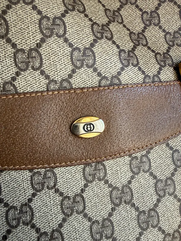 Gucci GG Tote Bag Canvas Leather - Image 15