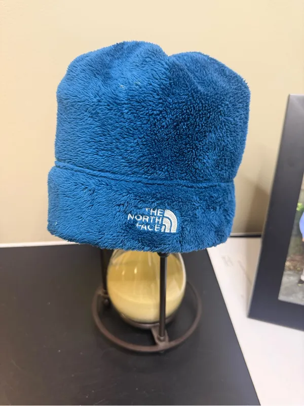 The North Face Blue Fleece Beanie - Image 2