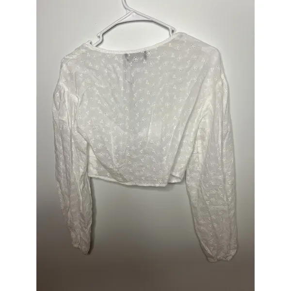 NWT! Cider Med White Long Sleeve‎ Corset Top Vtg style Cottagecore Whimsy - Image 5