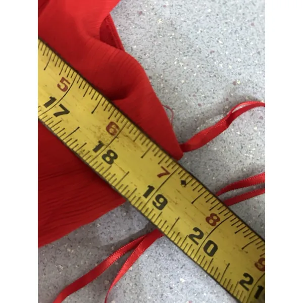 Flying Tomato Strappy Ruffle Maxi Dress Red Size Medium Cocktail Formal Sundress - Image 6