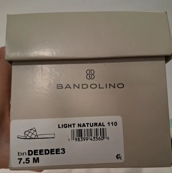 NEW Bandolino Natural Woven Straw Weave Deedee Slide Sandals Women's size 7.5 - Image 13