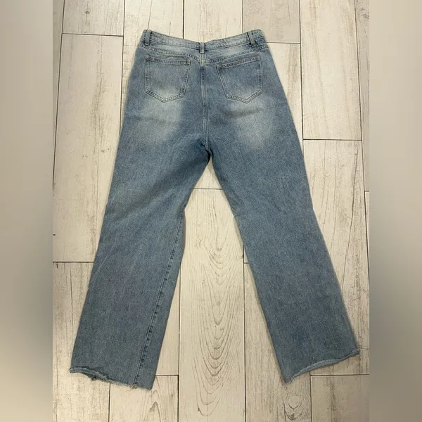 SheIn Distressed Blue Jeans - Image 2