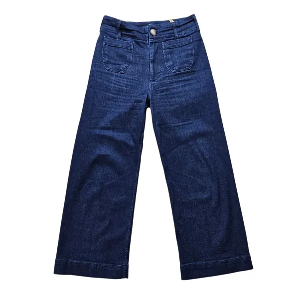 Maeve Anthropologie The Colette Jeans Womens 27 Crop High Rise Wide Leg Denim - Image 2