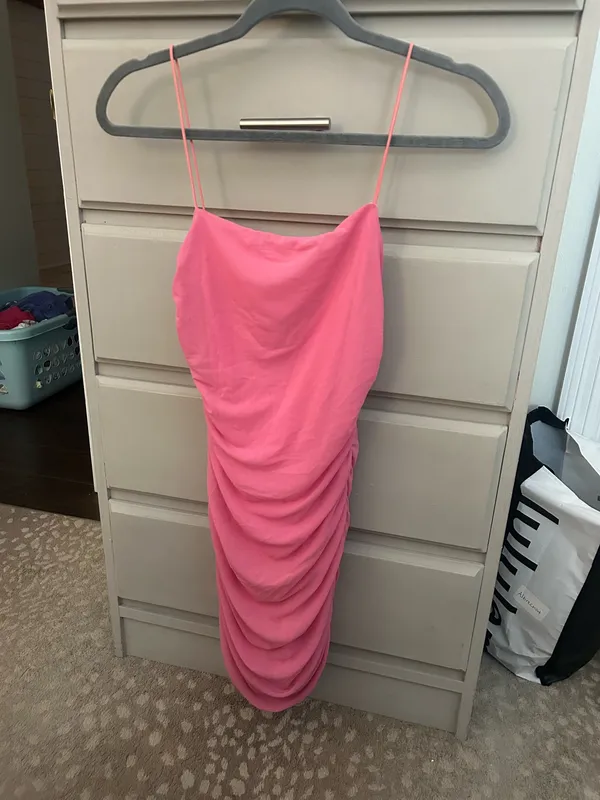 Hello Molly pink mini bodycon dress - Image 3