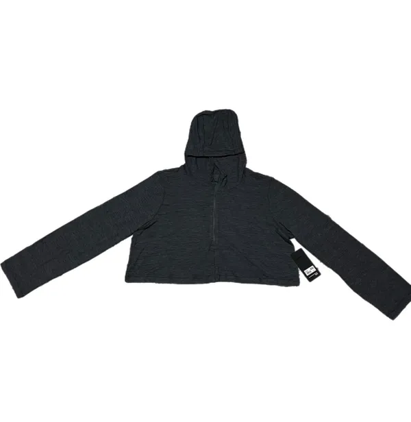 90 Degrees by Reflex NWT XXL Half Zip Pullover Charcoal Crop Hoodie Women’s Athletic - Image 8
