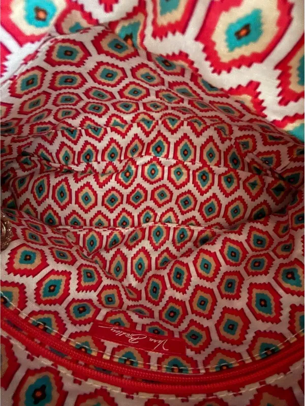 Vera Bradley NEW Cha Cha Shoulder Handbag Call Me Coral Cottage BOHO Coquette - Image 7
