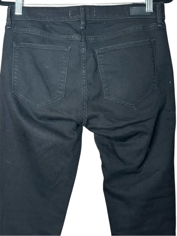 Abercrombie & Fitch Super Skinny Ankle Mid Rise Black Jeans Size 30/10 Short - Image 4