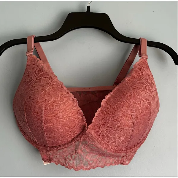 Victoria's Secret PINK Push Up Bralette Pink S-DD Lace NWOT - Image 8