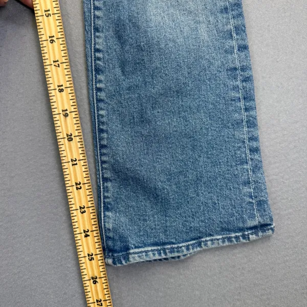 MOTHER The Tripper High Rise‎ Straight Leg Distressed Jeans Blue Size 24 READ - Image 7