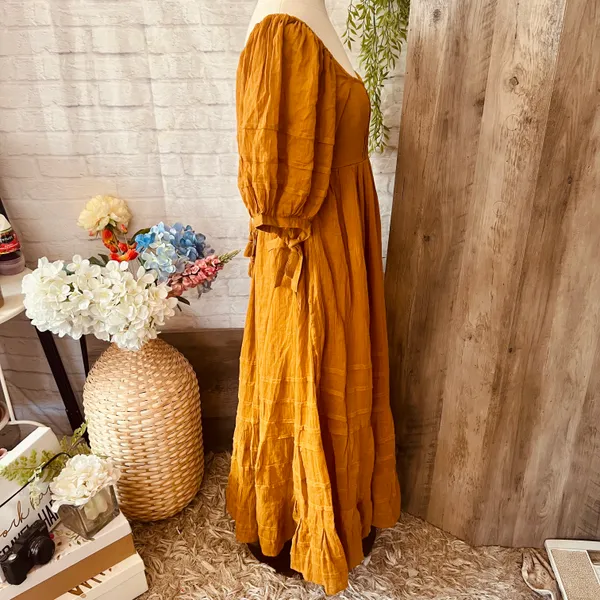 Free People Ochre Let’s Be Friends Dress - Image 11