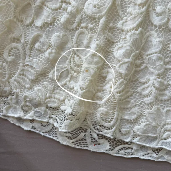 Y2K Era Olivia Blu Scoop Neck Lace Top - Image 4