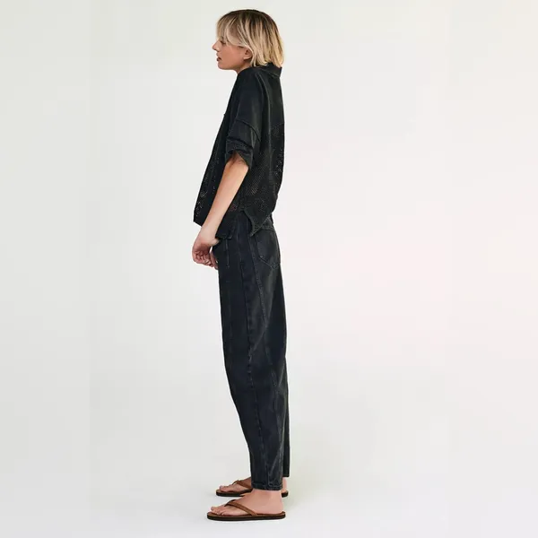 Free people Good Luck Mid-Rise Barrel Jeans - Image 5