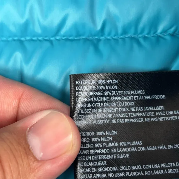 Bernardo Vest Womens XL Blue Goose Down Quilted Puffer Full Zip Lightweight - Image 5