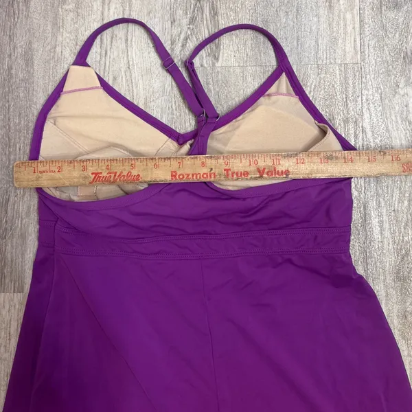Athleta Shorebreak Fuchsia Swim Dress Womens Size Medium Beach Pool Athletic - Image 6