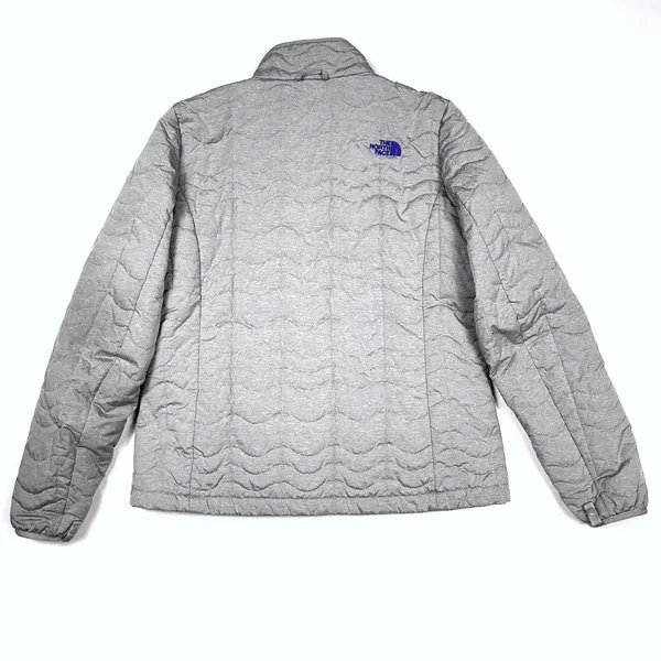 The North Face Thermoball Jacket Womens Large Gray Quilted Puffer Gorpcore‎ - Image 4