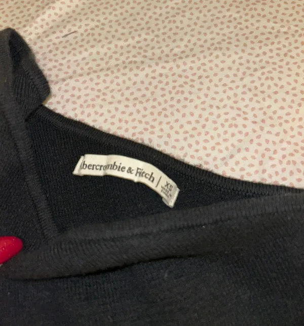 Abercrombie And Fitch Knit Sweater Black One Shoulder Dress - Image 3