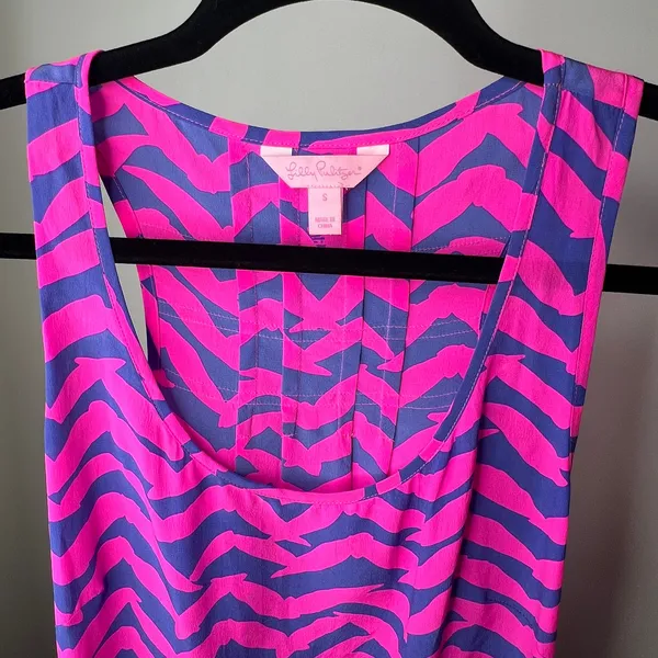 Lilly Pulitzer Silk Tank Size Small - Image 3