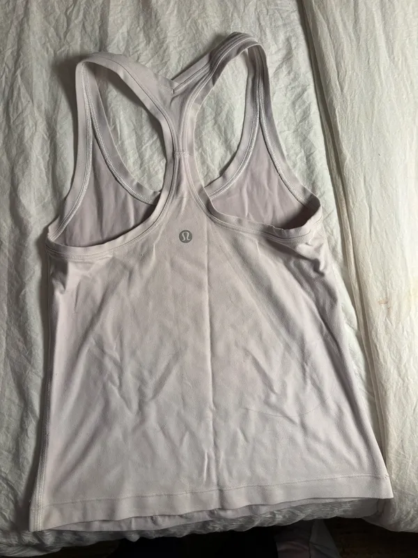 White Lululemon Racerback Tank Top - Image 2