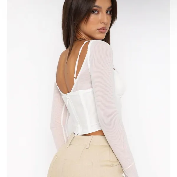 White Fox Boutique Corset White Top - Image 2