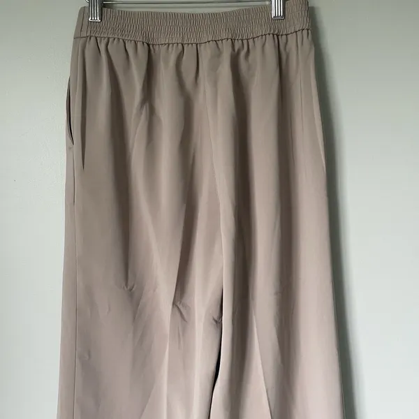Quince High-Rise Wide Leg Dress Pants Professional Workwear Beige Brown Size 4 - Image 4