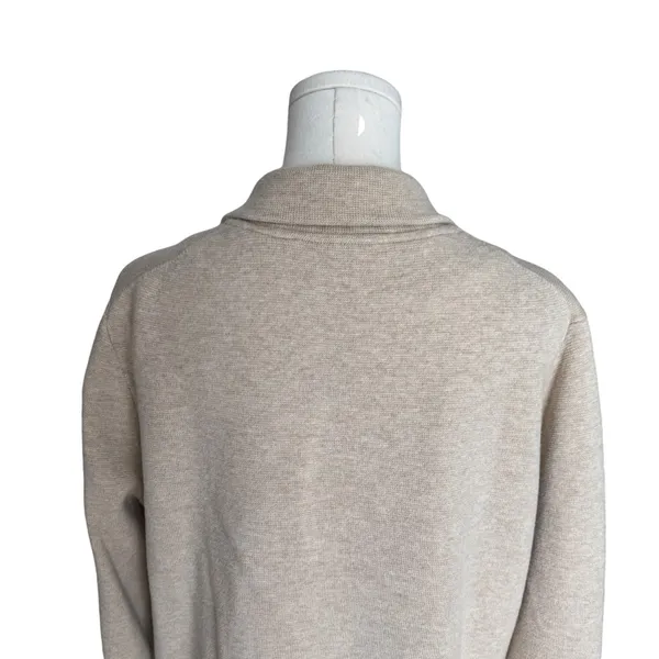 J.Crew - Sophie Open Front Sweater Blazer Beige Sz M - Image 5