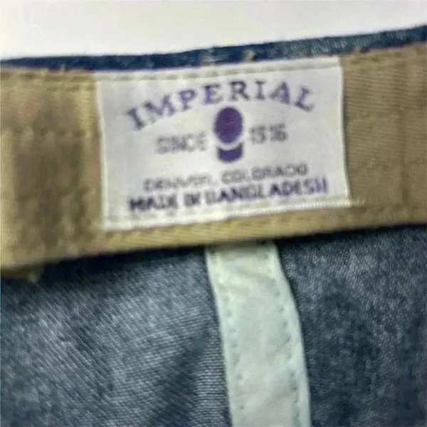 Imperial Vintage Denim‎ Baseball Cap Blue Golf Embroidered Unisex Hat - Image 5