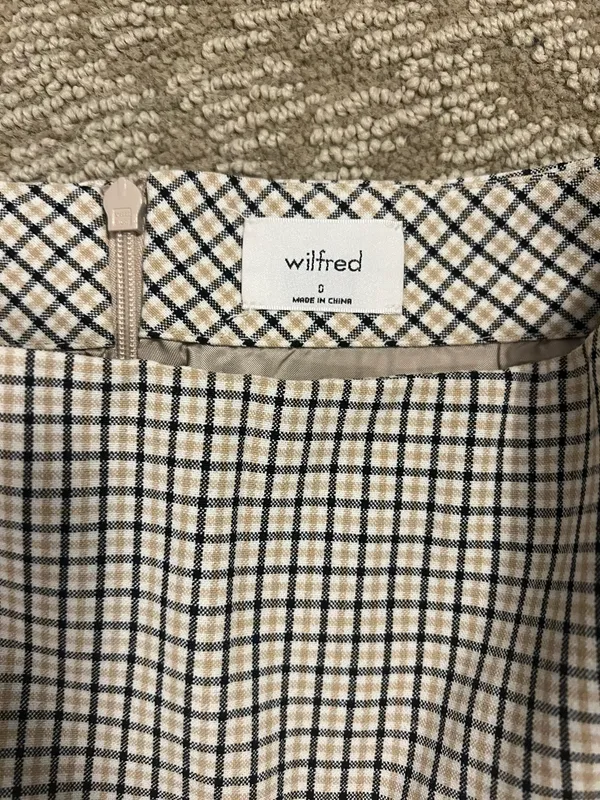 Aritzia Wilfred Checkered Skirt - Image 4