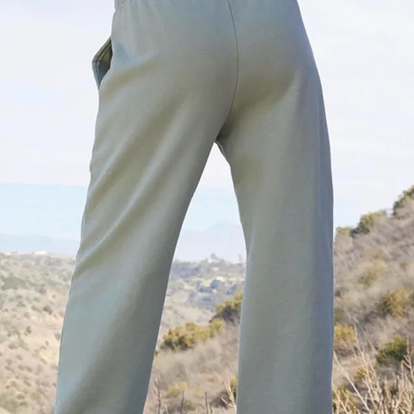 Brandy Melville x John Galt Rosa Faded Sage Green Casual Baggy Sweatpants — OS - Image 3