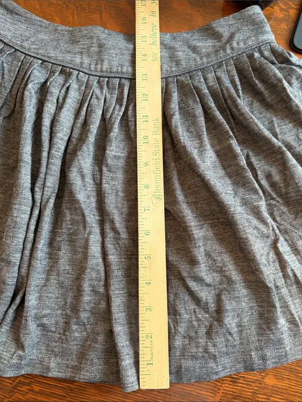 Sandro Gray Gathered Skater Skirt size 1 - Image 8