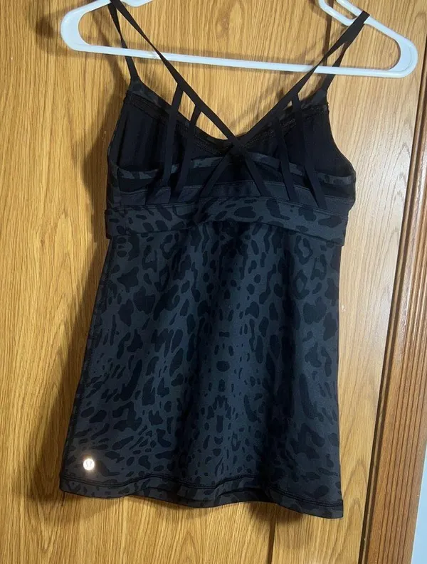 Lululemon Athletica Navy Leopard Cami Top - Image 2