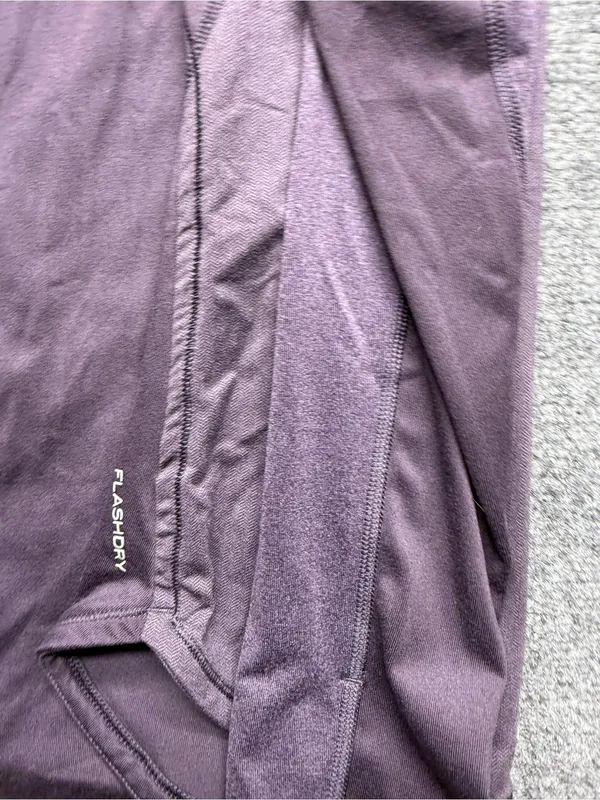 The North Face women's Medium Flashdry Purple Quarter-Zip Performance Top - Image 8
