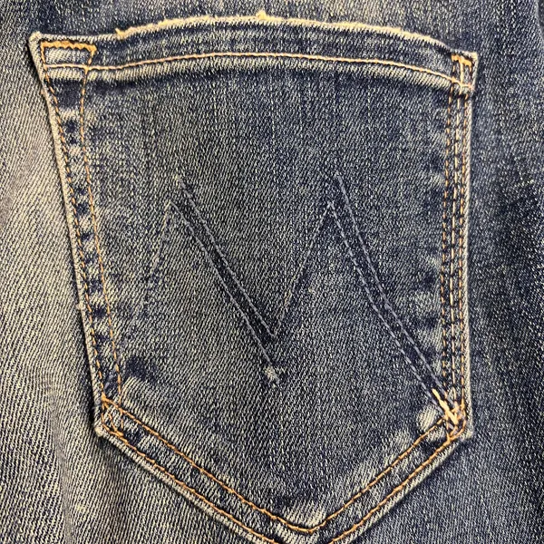 MOTHER Denim The Insider Crop Jeans Double Trouble Wash Mid Rise Size 25 - Image 13