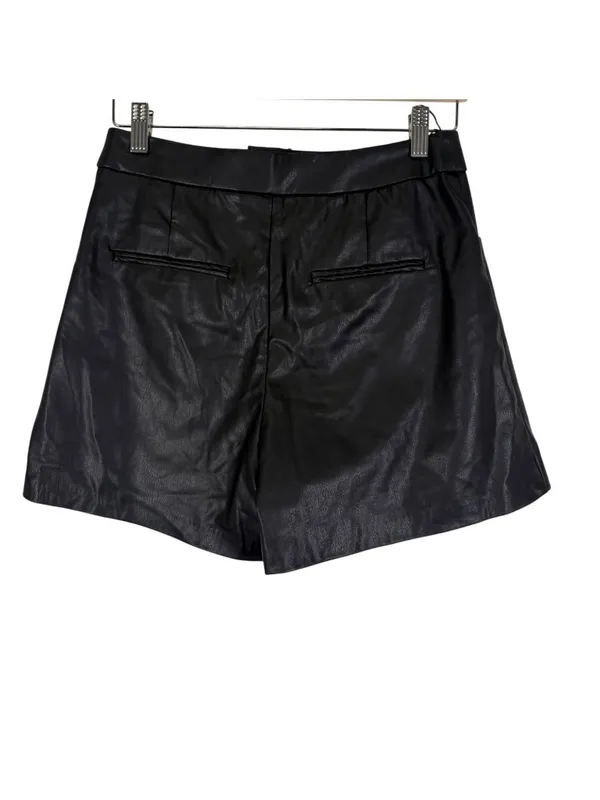 NEW Zara Faux Leather High Waist Shorts Size Small - Image 3