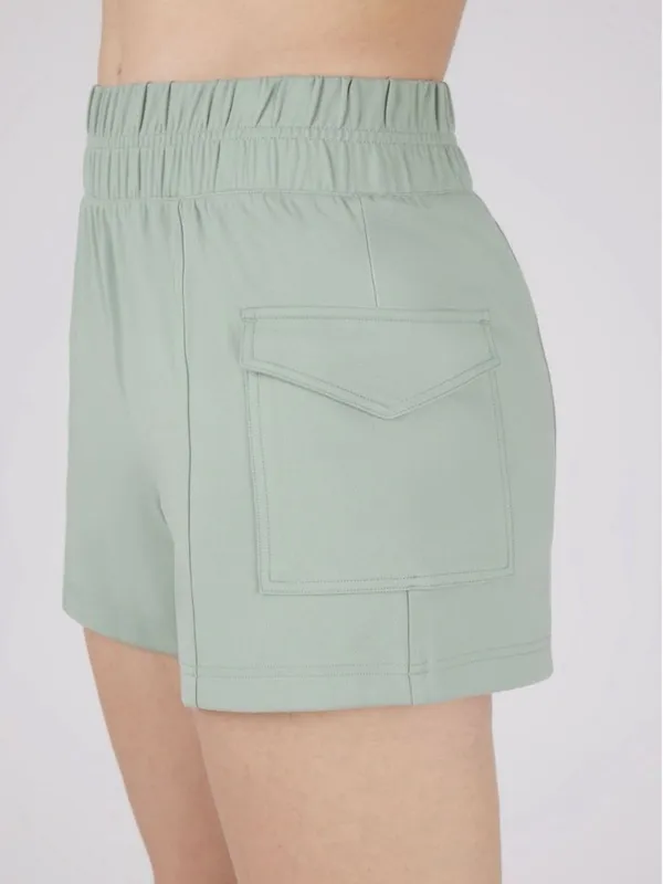 Yogalicious Size XL, Lily Pad Lux Utility 4" Cargo Short. New With Tags - Image 2