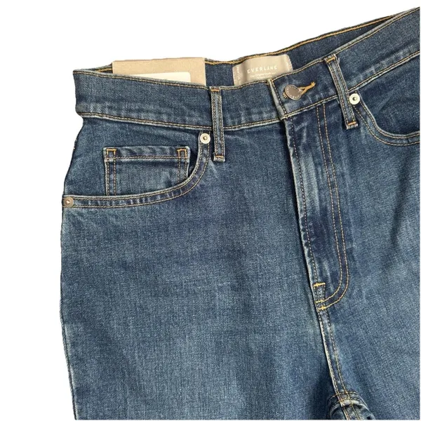 Everlane The Cheeky Jean‎ Size 27 R Straight Leg Button Fly Medium Wash NEW - Image 2