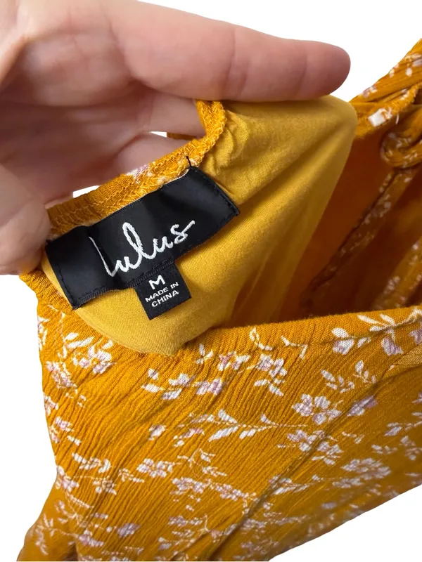 🩷‎ Lulus Floral Button Front Midi Dress Medium 🩷 - Image 4