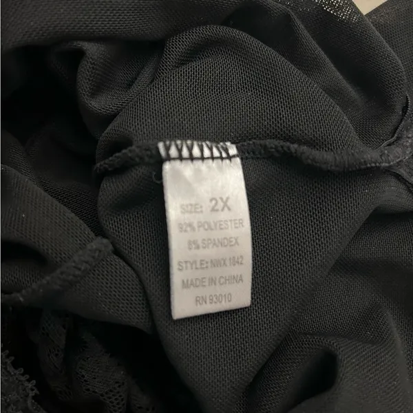 Sexy wear Elegant Black Lace Chemise very sexy 2X - Image 3