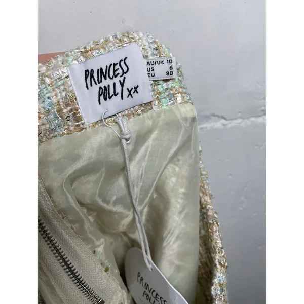 NEW Princess Polly Womens Kimberly Mini Skirt Tweed US Size 6 - Image 7