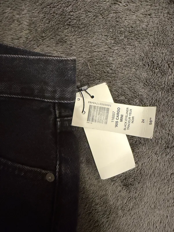 Aritzia Mid-Rise Cargo Denim Forum Skirt Mini - Image 2