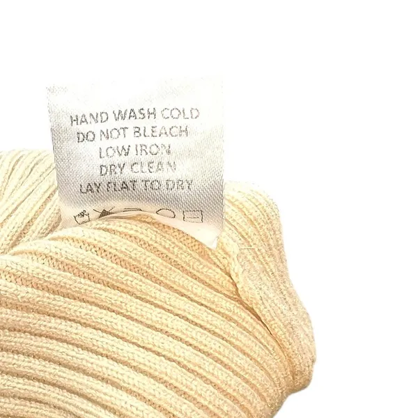 Camila Coelho Dahlia Skirt Midi Sweater Knit Stretch‎ Ivory Cream Size Small - Image 9