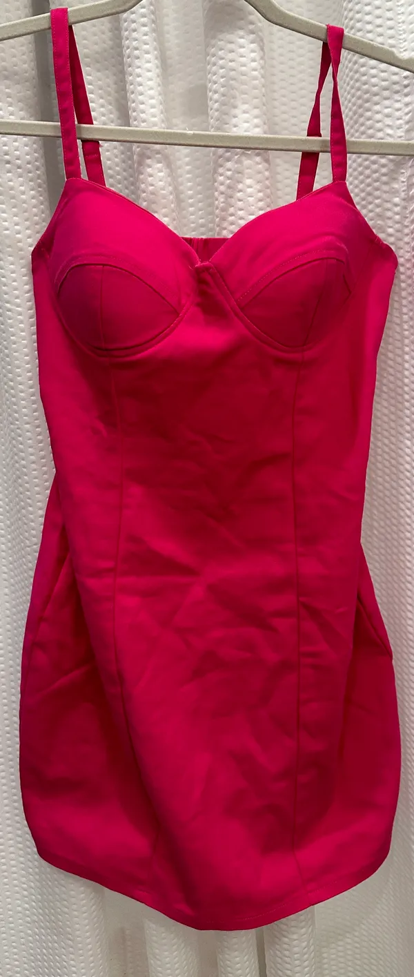 About Us Hot Pink Mini Dress - Image 5