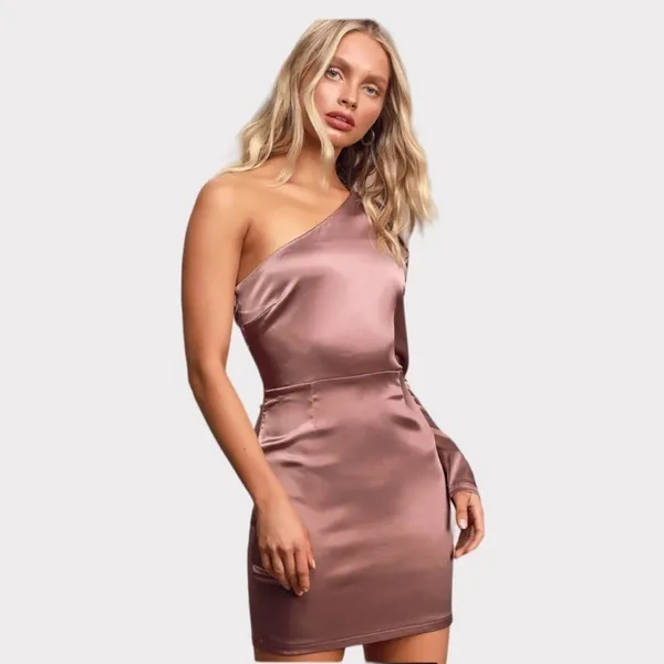 NEW Lulus Indulge Me Y2k Style Satin Mini Dress Size Medium - Image 2