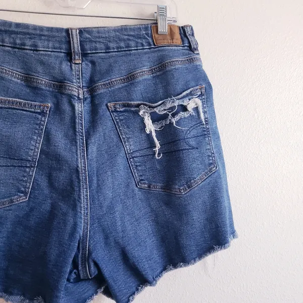American Eagle Curvy Mom Short Distressed Denim Jean - Image 5