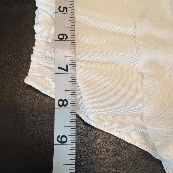 Princess Polly White Strapless Top with Floral Detail NWOT - Image 11