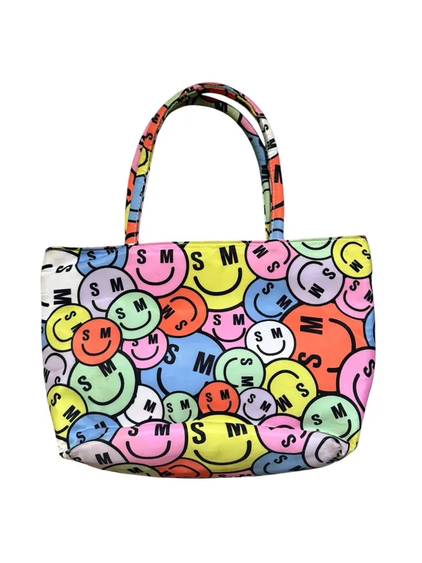 Steve Madden Insulated Mini Lunch Tote Multi Color Zip Smiley Face - Image 2