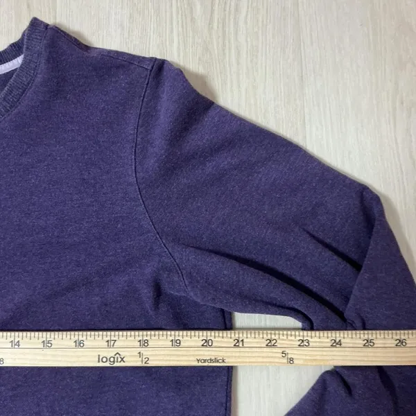 LL Bean Womens Purple Crew Neck Sweatshirt‎ Gorpcore Pullover M PET 516882 - Image 3