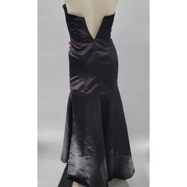 VTG Gunne Sax Jessica McClintock Gown 5/6 Black‎ Pink Satin Fairy Formal Dress - Image 5